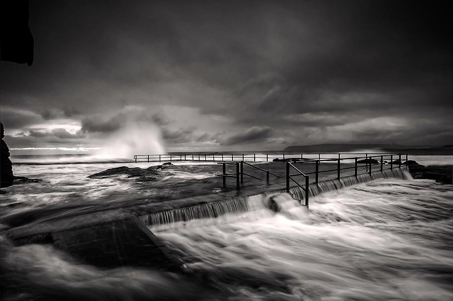 Black And White Photograph - Flowing Mood #1 by Mark Lucey