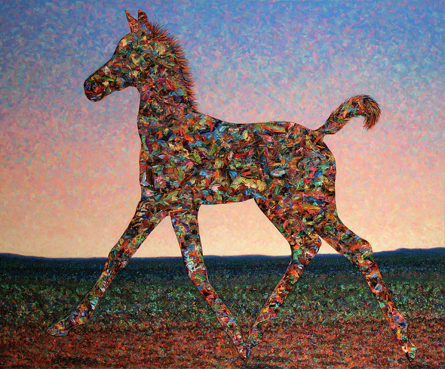 Horse Mixed Media - Foal Spirit #1 by James W. Johnson