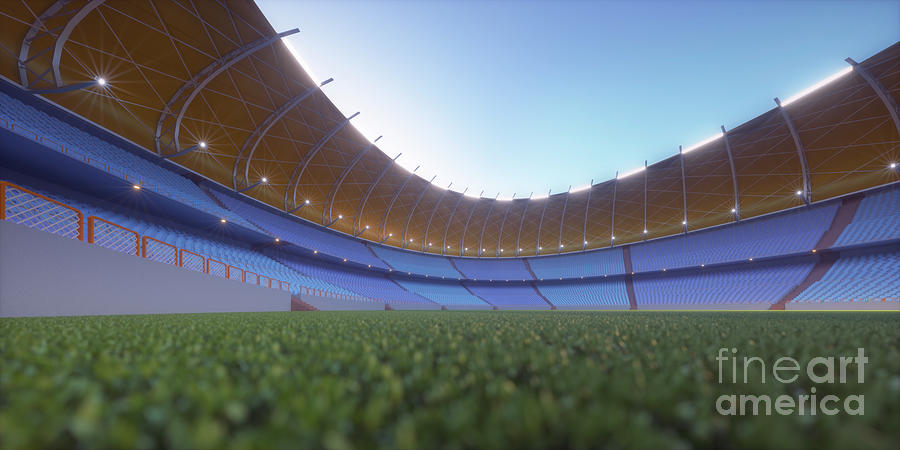 Football Stadium #1 Photograph by Ktsdesign/sciencephotolibrary