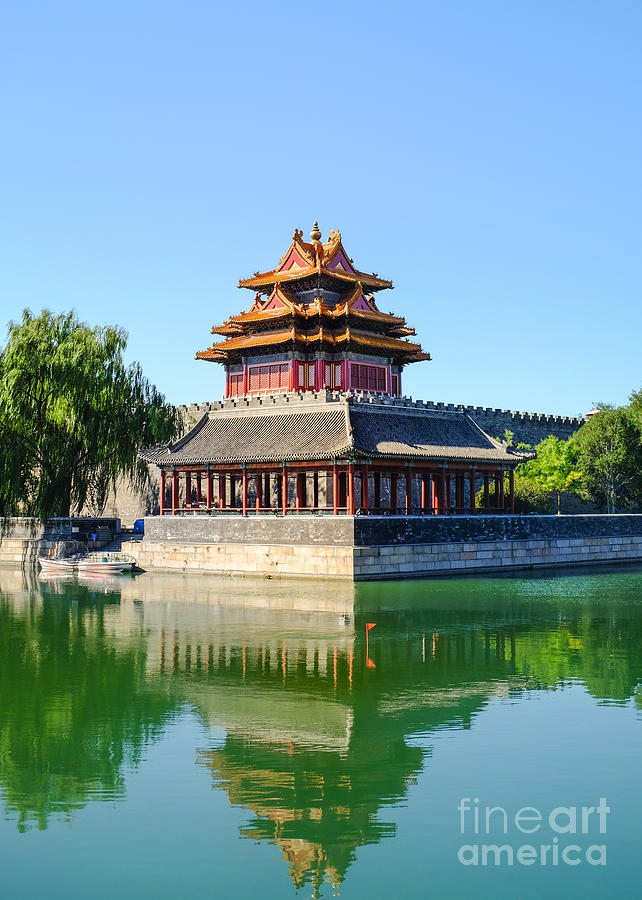 Architecture Photograph - Forbidden City Watchtower  #1 by Iryna Liveoak
