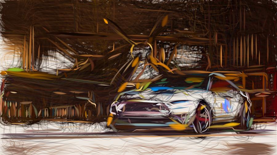 Ford Eagle Squadron Mustang GT Drawing #2 Digital Art by CarsToon Concept