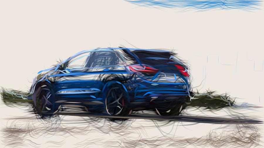 Ford Edge ST Drawing #2 Digital Art by CarsToon Concept