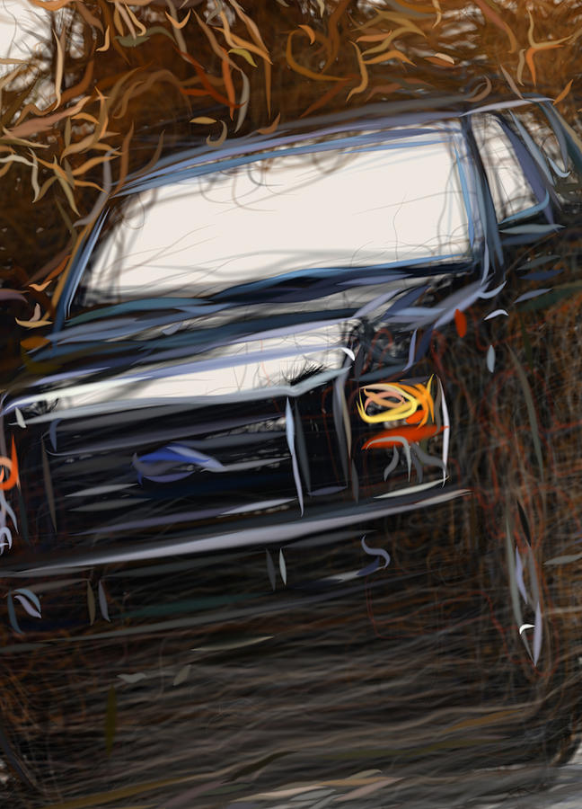 Ford F 250 Super Duty Drawing Digital Art by CarsToon Concept - Fine ...