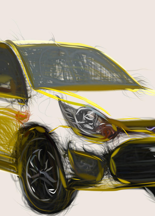 Ford Figo Drawing Photograph by CarsToon Concept  Pixels