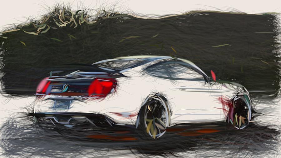Ford Mustang GT Apollo Edition Draw #1 Digital Art by CarsToon Concept