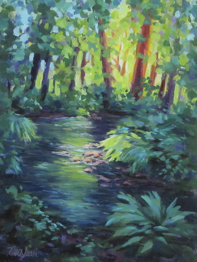 Forest Light #1 Painting by Karen Ilari