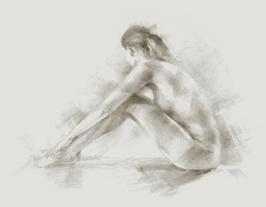 Figurative Painting - Form Study II #1 by Ethan Harper
