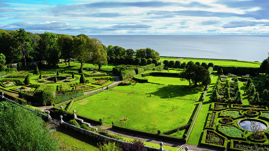 Tree Photograph - Formal Garden Of Dunrobin Castle #1 by Panoramic Images