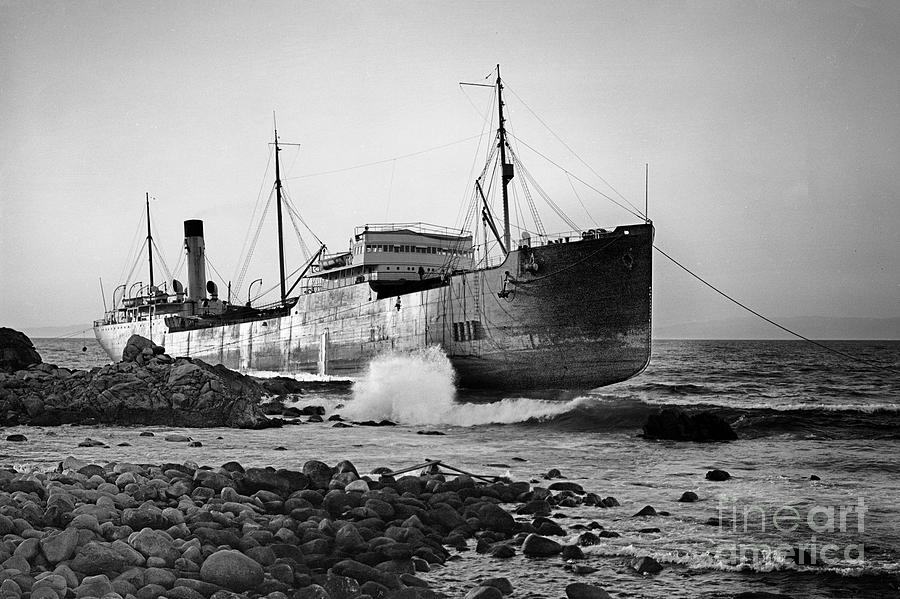 Oil Tanker Photograph - Frank H. Buck was an oil tanker of the Associated Oil Company an #1 by Monterey County Historical Society