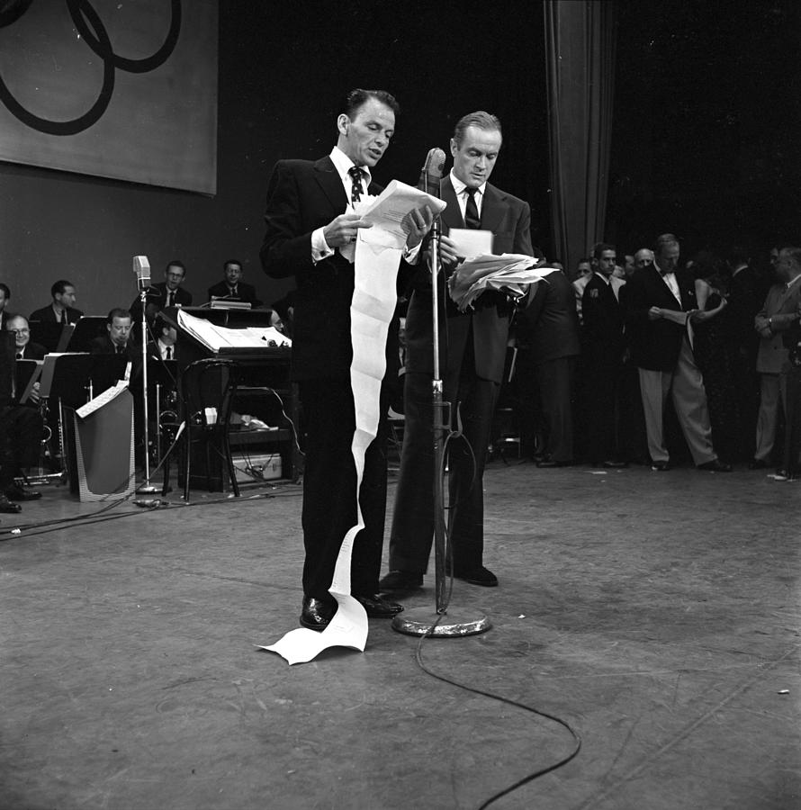 Bob Hope Photograph - Frank Sinatra And Bob Hope Performing #1 by Frank Worth