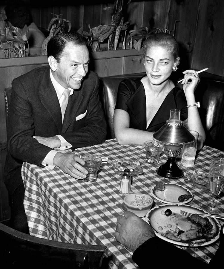 Frank Sinatra Photograph - Frank Sinatra And Lauren Bacall #1 by Frank Worth