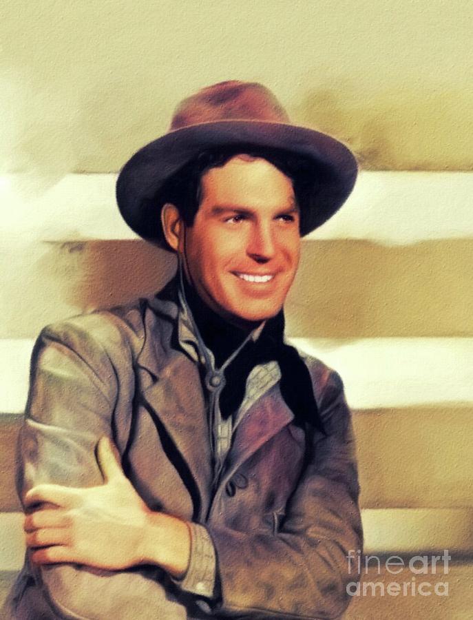 Hollywood Painting - Fred MacMurray, Vintage Actor #1 by Esoterica Art Agency