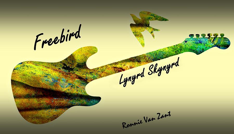 Ronnie Van Zant Painting - Freebird Lynyrd Skynyrd Ronnie Van Zant #1 by Movie Poster Prints
