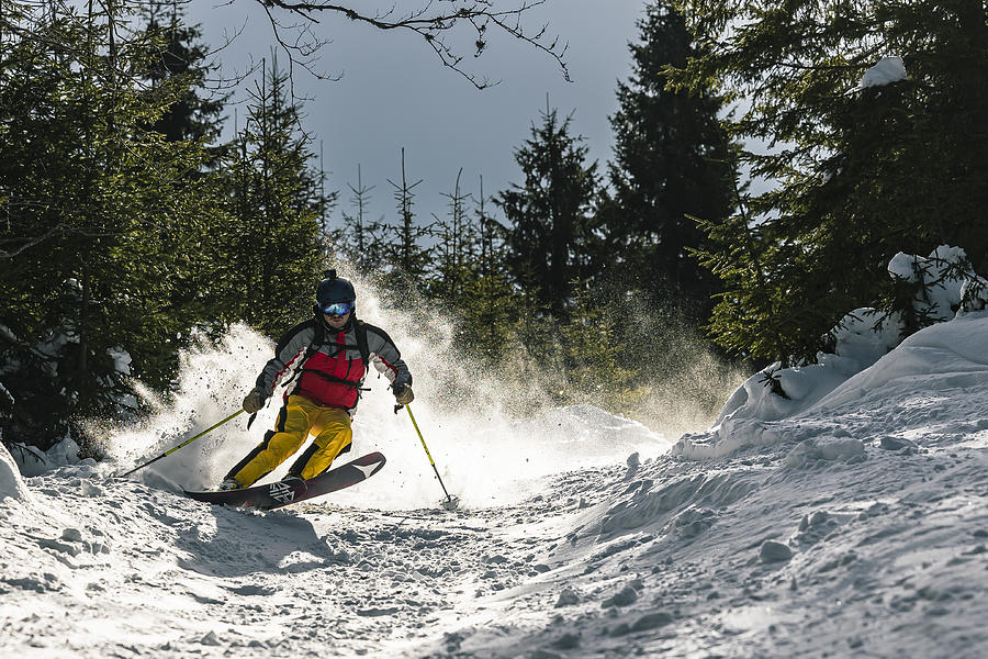 Freeride Ski #1 Photograph by Attila Szabo
