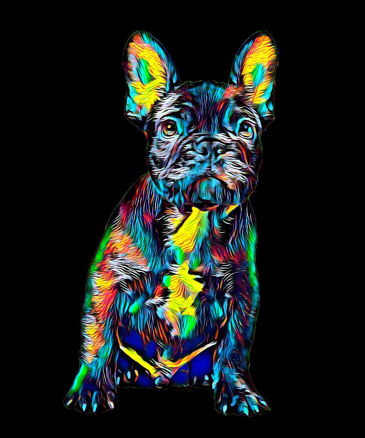 French Bulldog Dog Breed Pet Breed True Friend Colored Graphic Design ...