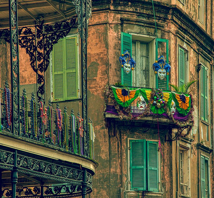French Quarter Mardi Gras Decorations Photograph by Mountain ...