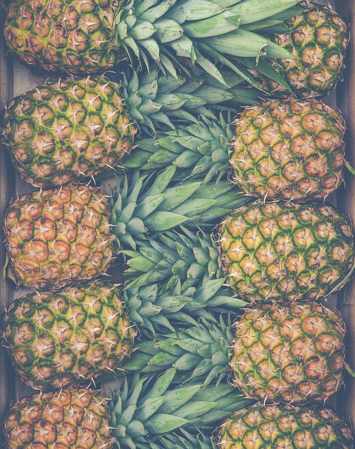 Fresh Market Pineapples Photograph