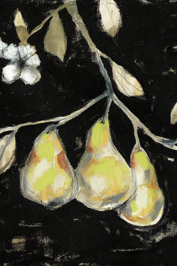 Flower Painting - Fresh Pears I #1 by Jennifer Goldberger