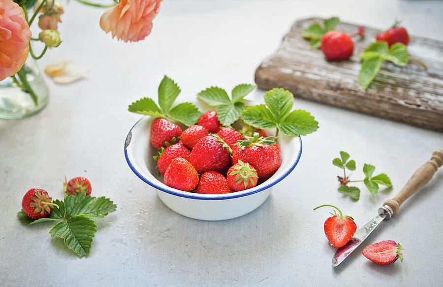 Fresh Strawberries #1 Photograph by Dorota Indycka