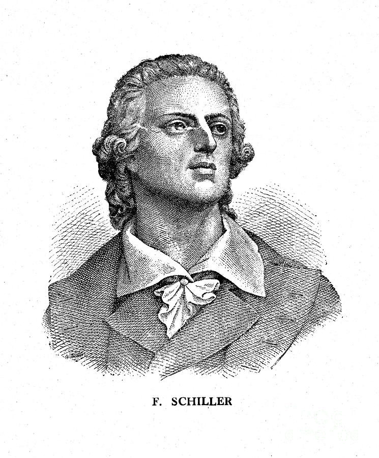 Friedrich Schiller, German Poet #1 Drawing by Print Collector