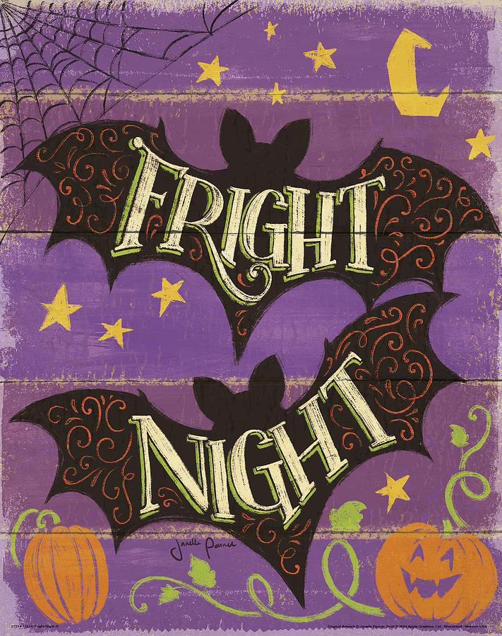 Halloween Mixed Media - Fright Night IIi #1 by Janelle Penner