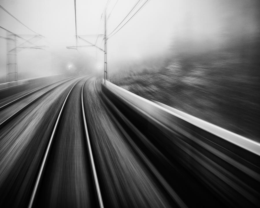 Fast Photograph - From The Last Wagon Of The Train by Mats Persson