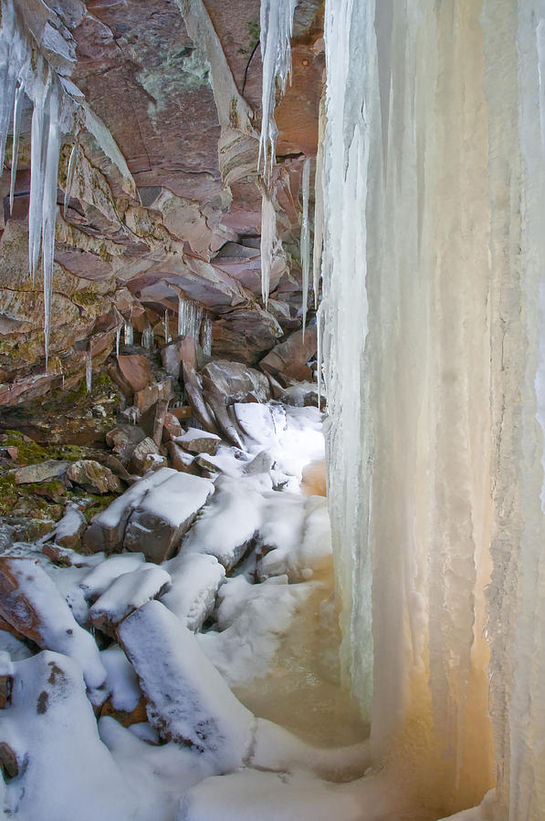 Frozen Blackwater Falls Photograph by Michael Lustbader Pixels