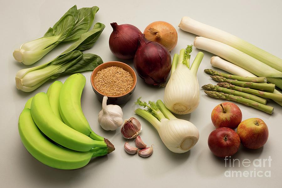 Fruit And Vegetables That Support The Microbiome #1 Photograph by Science Photo Library Fruit And Vegetables That Support The Microbiome #1 Photograph by Science Photo Library
