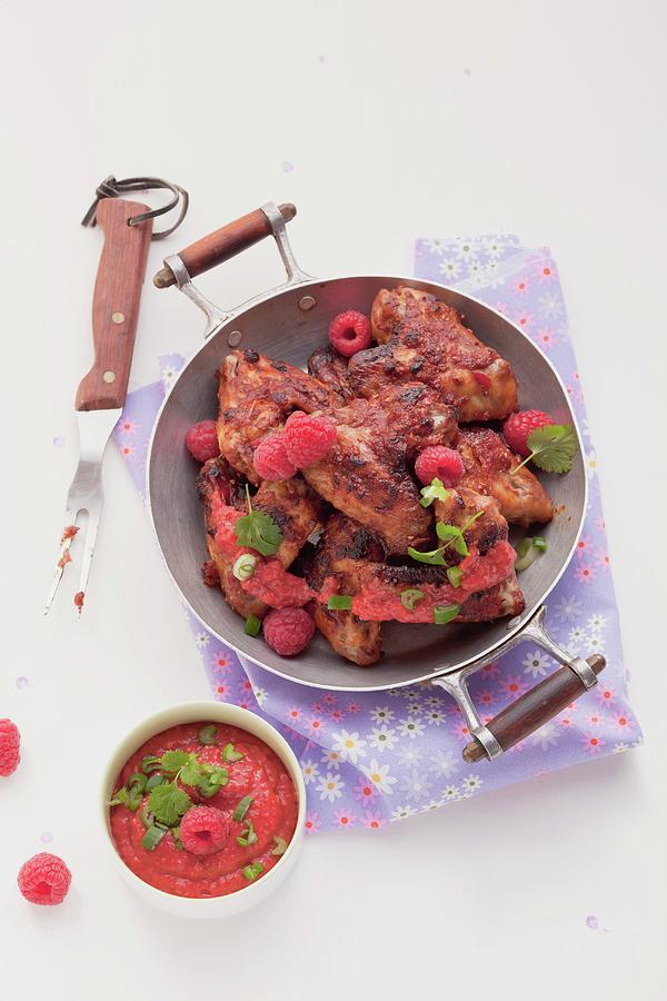 Fruity, Spicy Chicken Wings #1 Photograph by Eising Studio - Food Photo & Video