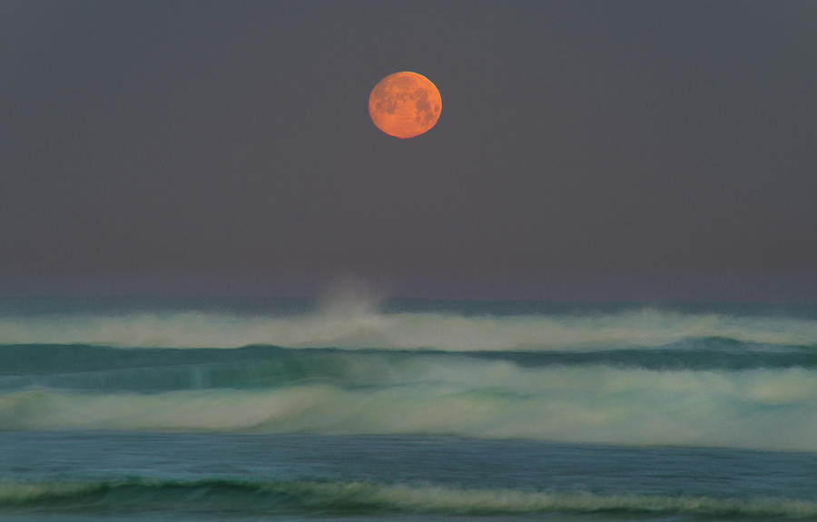 Moon Photograph - Full Moon Over the Pacific by Jonathan Hansen Moon Photograph - Full Moon Over the Pacific by Jonathan Hansen