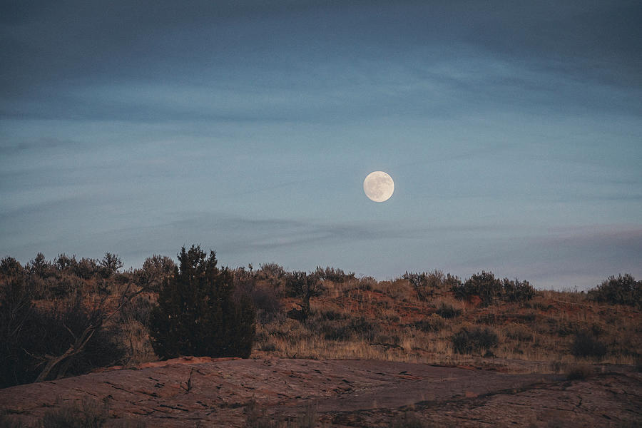 Full Moon Over Utah's Landscape Photograph by Cavan Images - Fine Art ...