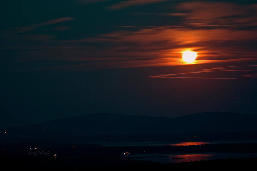 Full Moon Rising #1 Photograph by Greg DeBeck