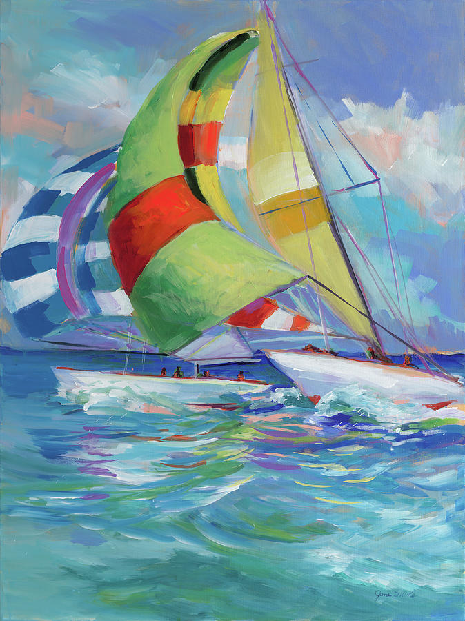 Full Sail I Painting by Jane Slivka - Pixels