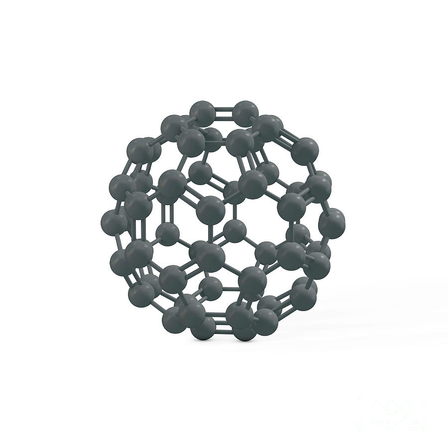 Fullerene Molecule #1 Photograph by Adam Brackenbury/science Photo Library