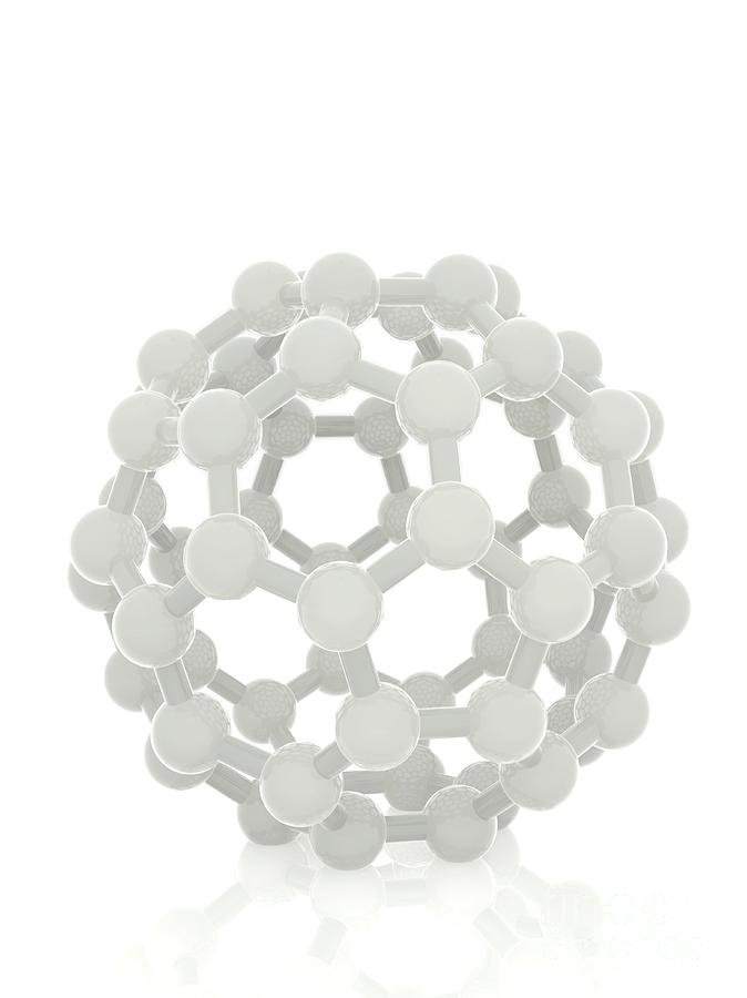 Fullerene Molecule #1 Photograph by Ramon Andrade 3dciencia/science Photo Library