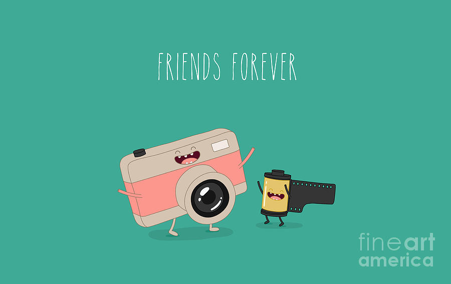Studio Digital Art - Funny Camera And Camera Roll. Vector by Serbinka Studio Digital Art - Funny Camera And Camera Roll. Vector by Serbinka