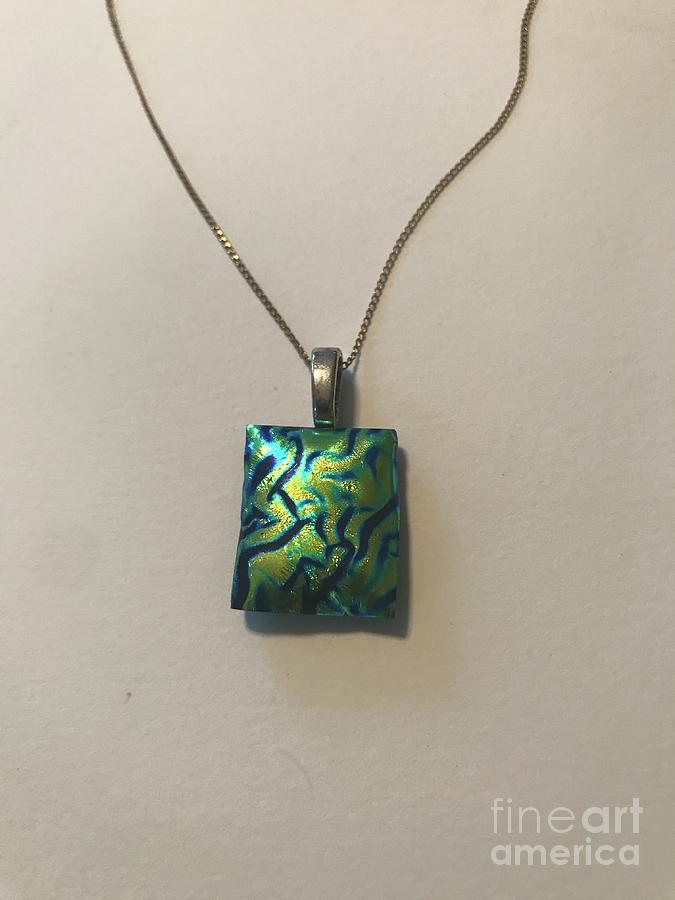 Fused glass pendant #1 Jewelry by Patricia Tierney