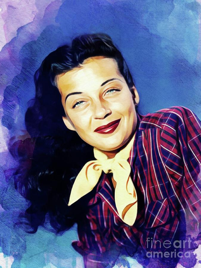 Gail Russell Vintage Actress Painting By Esoterica Art Agency Fine