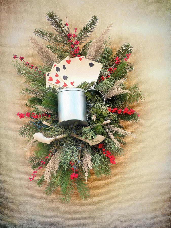 Christmas Mixed Media - Gamblers Christmas by Leslie Montgomery Christmas Mixed Media - Gamblers Christmas by Leslie Montgomery