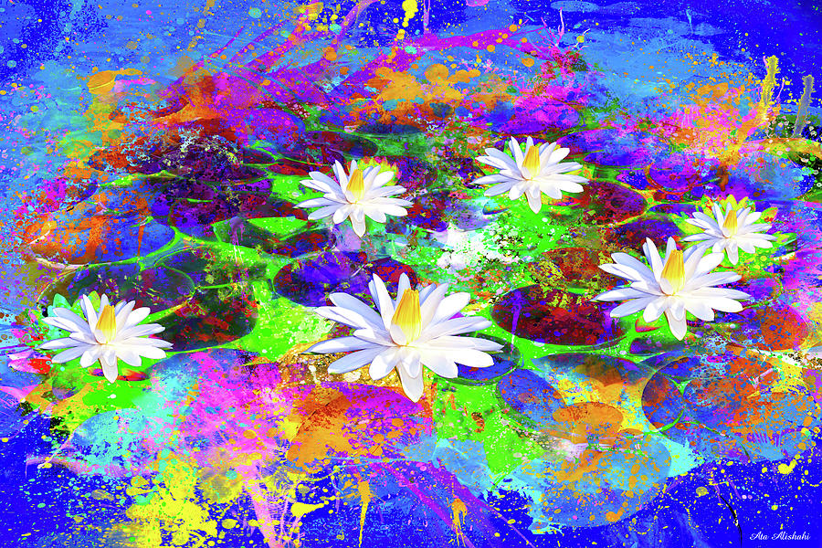 Flower Mixed Media - Garden Of Colors #1 by Ata Alishahi