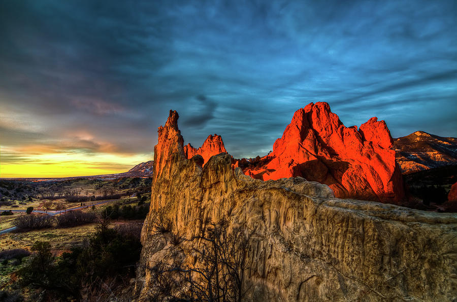 Garden Of The Gods Sunrise Photograph by Photo By Matt Payne Of Durango, Colorado Garden Of The Gods Sunrise Photograph by Photo By Matt Payne Of Durango, Colorado