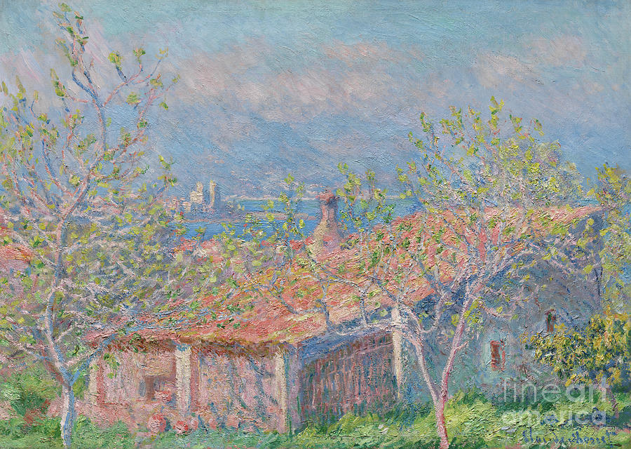 Gardeners House at Antibes, 1888 Painting by Claude Monet