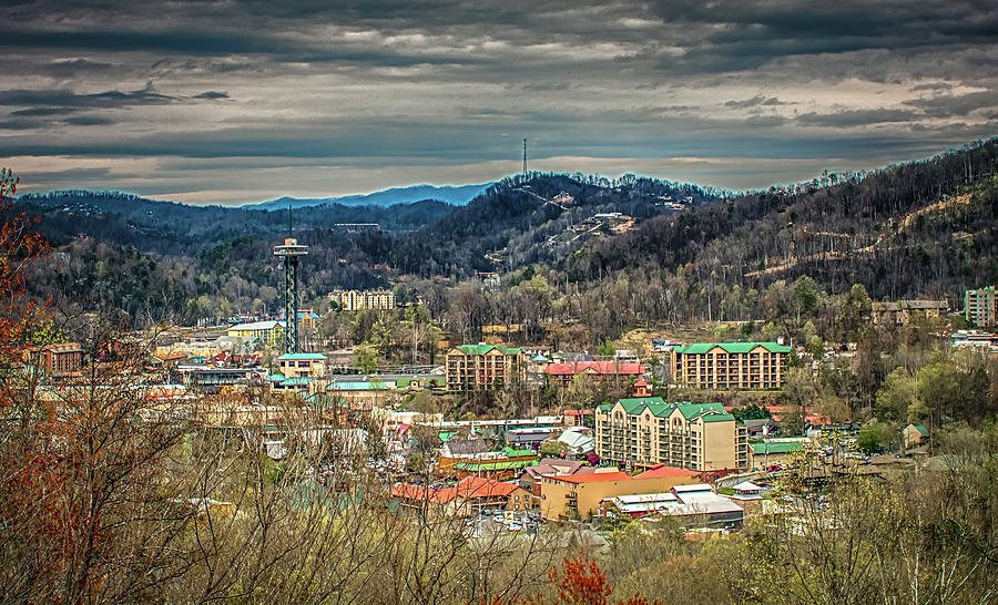 Gatlinburg Tennessee City In Smoky Mountains #1 Photograph by Alex Grichenko