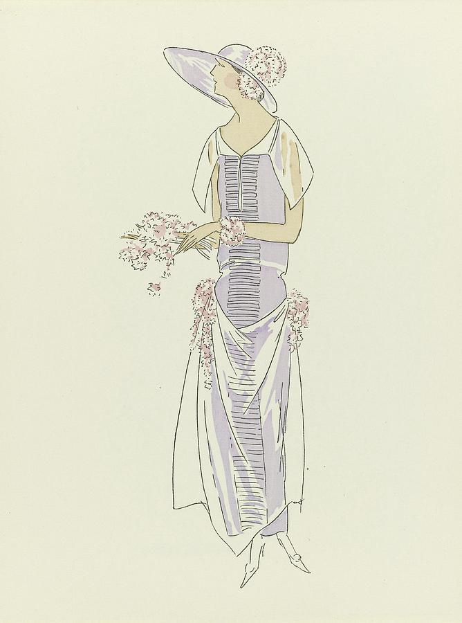 Gazette Du Bon Ton, 1921 ? No. 10: Croquis No Xviii Painting by ...