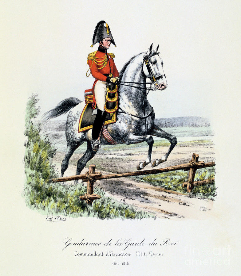 Gendarmes De La Garde Du Roi #1 Drawing by Print Collector