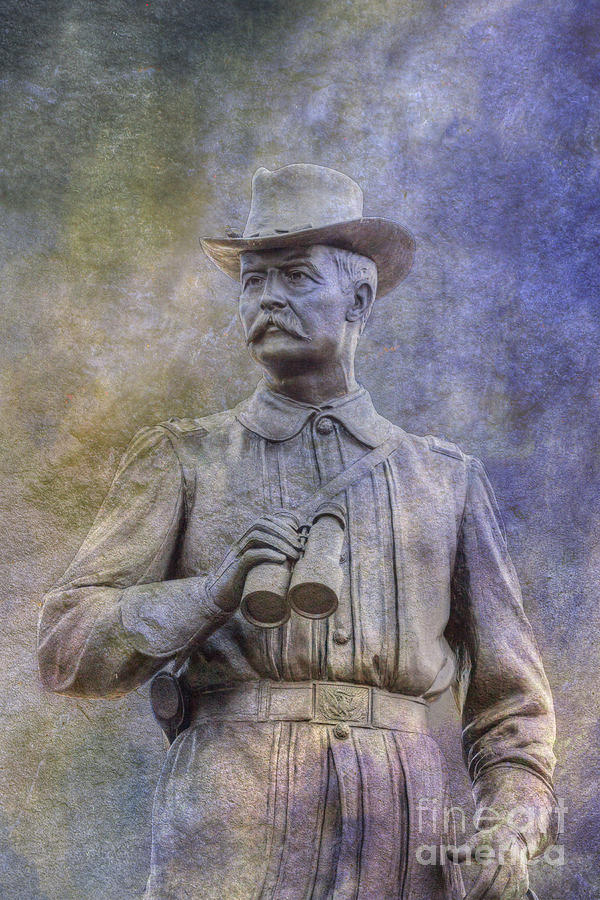 General John Buford Monument Gettysburg  #1 Digital Art by Randy Steele