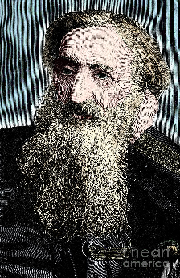 Founder Drawing - General William Booth Evangelical #1 by Print Collector