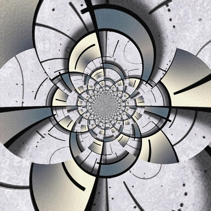 Geometric fractal #1 Digital Art by Bruce Rolff