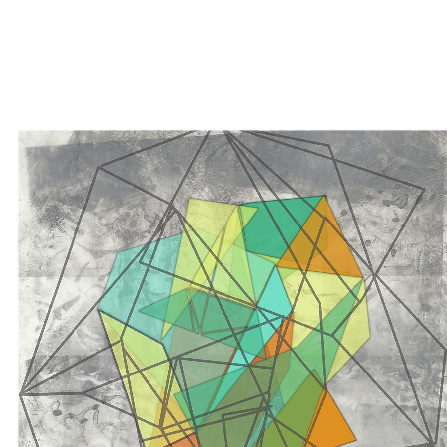 Abstract Painting - Geomolecule II #1 by Jennifer Goldberger