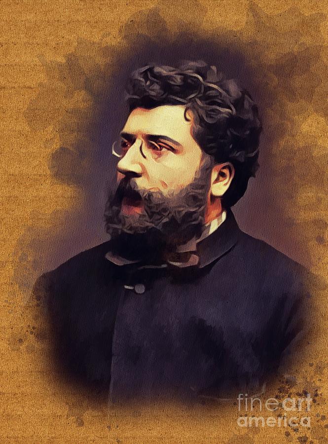 Beethoven Movie Painting - Georges Bizet, Music Legend #1 by Esoterica Art Agency